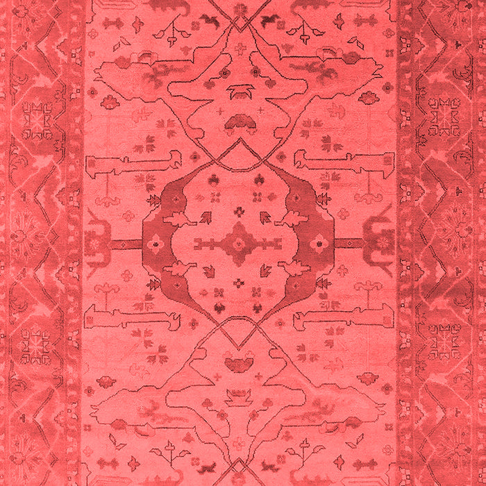 Machine Washable Oriental Red Industrial Rug, wshurb1670red