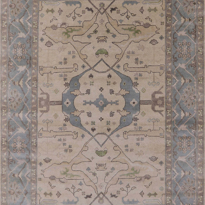 Mid-Century Modern Rosy Brown Pink Oriental Rug, urb1670