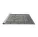 Sideview of Machine Washable Oriental Gray Industrial Rug, wshurb1670gry