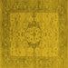 Square Oriental Yellow Industrial Rug, urb1670yw