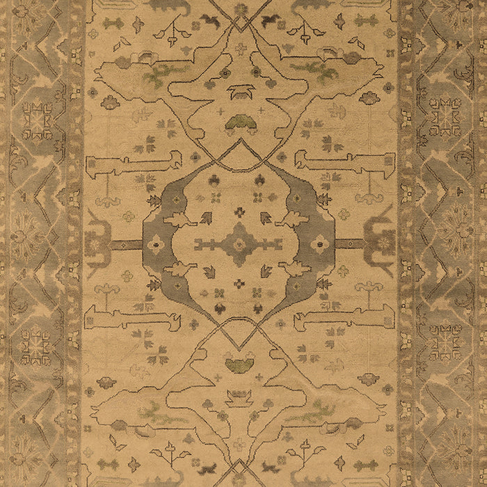 Machine Washable Oriental Brown Industrial Rug, wshurb1670brn