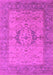 Machine Washable Oriental Pink Industrial Rug, wshurb1670pnk