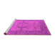 Sideview of Machine Washable Oriental Pink Industrial Rug, wshurb1670pnk