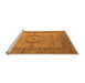 Sideview of Machine Washable Oriental Orange Industrial Area Rugs, wshurb1670org