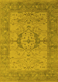 Oriental Yellow Industrial Rug, urb1670yw