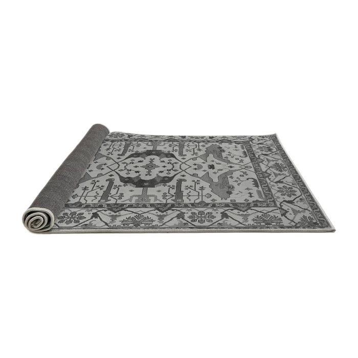 Sideview of Oriental Gray Industrial Rug, urb1671gry