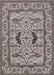 Mid-Century Modern Silver Pink Oriental Rug, urb1671