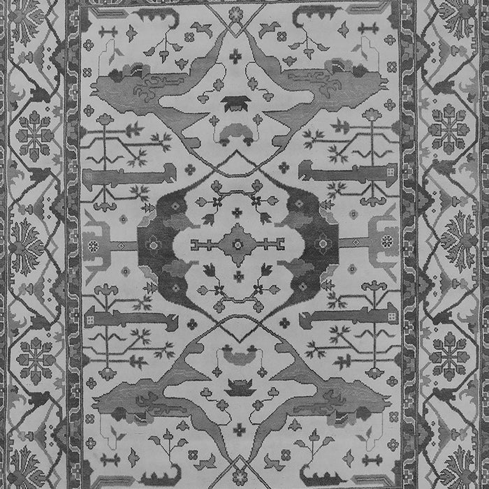 Machine Washable Oriental Gray Industrial Rug, wshurb1671gry