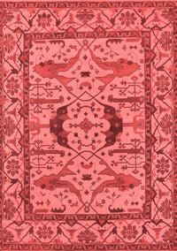 Oriental Red Industrial Rug, urb1671red