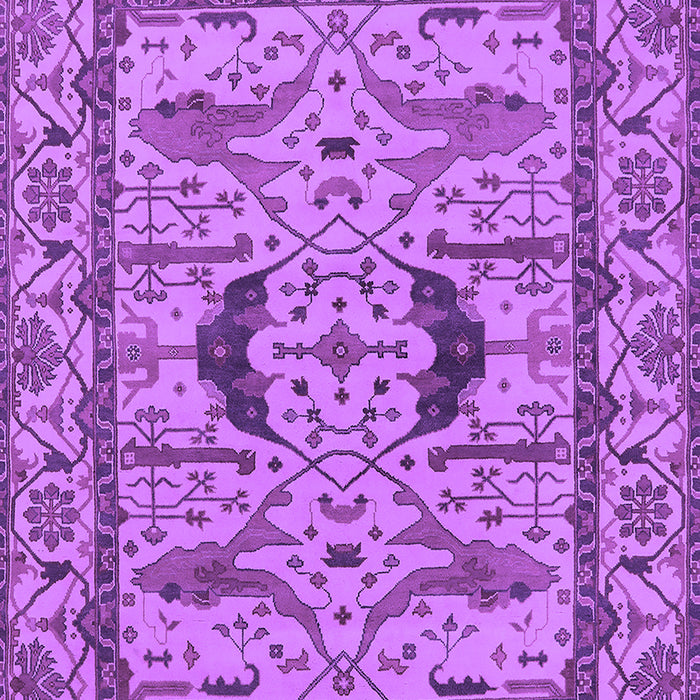 Machine Washable Oriental Purple Industrial Area Rugs, wshurb1671pur