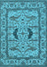 Oriental Light Blue Industrial Rug, urb1671lblu