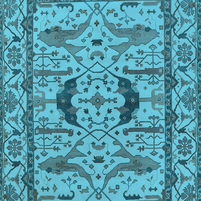 Oriental Light Blue Industrial Rug, urb1671lblu