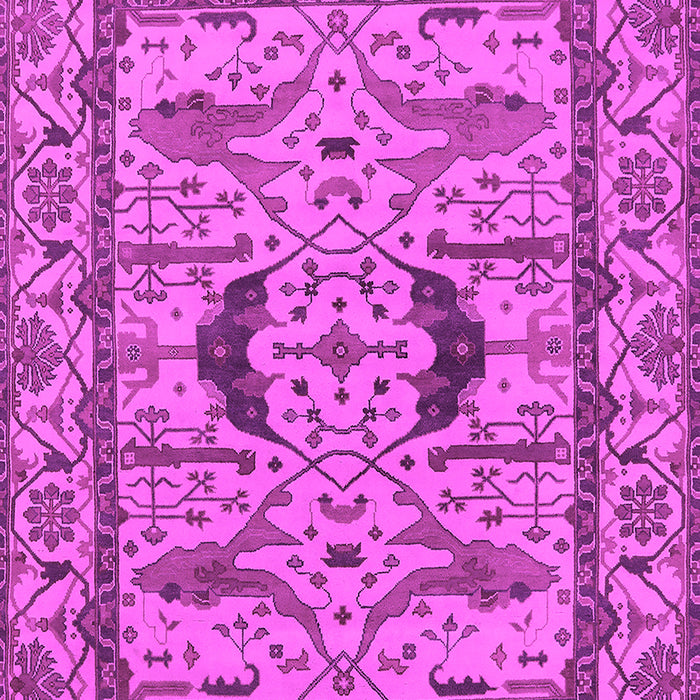 Machine Washable Oriental Pink Industrial Rug, wshurb1671pnk