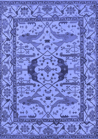 Oriental Blue Industrial Rug, urb1671blu