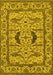 Oriental Yellow Industrial Rug, urb1671yw