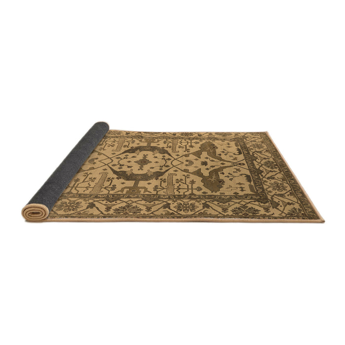 Sideview of Oriental Brown Industrial Rug, urb1672brn