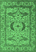 Oriental Emerald Green Industrial Rug, urb1672emgrn