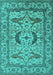 Oriental Turquoise Industrial Rug, urb1672turq