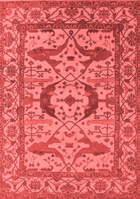 Oriental Red Industrial Rug, urb1672red