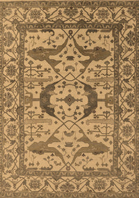 Oriental Brown Industrial Rug, urb1672brn