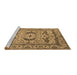 Sideview of Machine Washable Oriental Brown Industrial Rug, wshurb1672brn