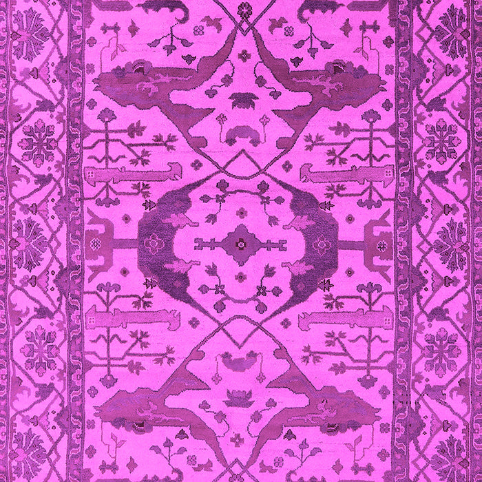 Machine Washable Oriental Pink Industrial Rug, wshurb1672pnk