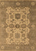 Machine Washable Oriental Brown Industrial Rug, wshurb1673brn