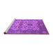 Sideview of Machine Washable Oriental Purple Industrial Area Rugs, wshurb1673pur