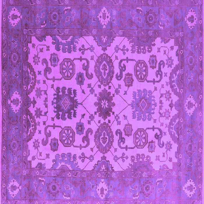 Square Oriental Purple Industrial Rug, urb1673pur