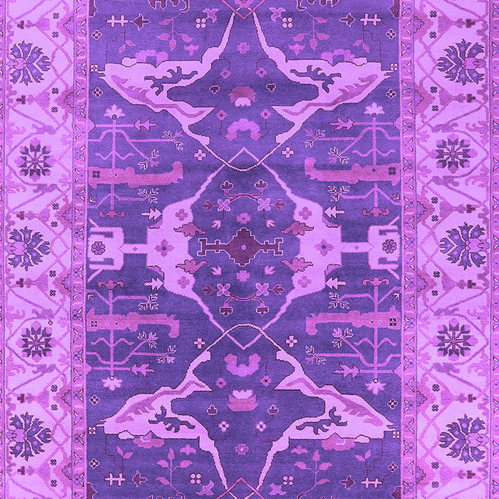 Machine Washable Oriental Purple Industrial Area Rugs, wshurb1674pur