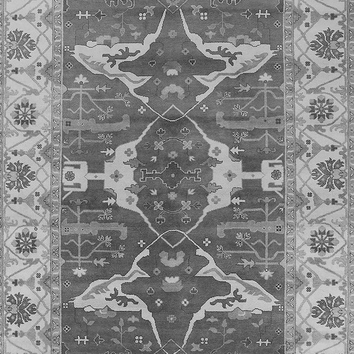 Machine Washable Oriental Gray Industrial Rug, wshurb1674gry