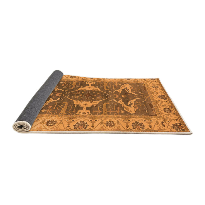 Sideview of Oriental Orange Industrial Rug, urb1674org