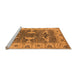 Sideview of Machine Washable Oriental Orange Industrial Area Rugs, wshurb1674org