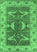 Oriental Emerald Green Industrial Rug, urb1674emgrn