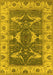 Oriental Yellow Industrial Rug, urb1674yw