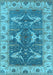 Oriental Light Blue Industrial Rug, urb1674lblu