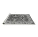 Sideview of Machine Washable Oriental Gray Industrial Rug, wshurb1674gry