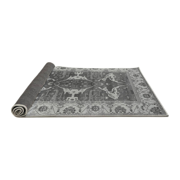 Sideview of Oriental Gray Industrial Rug, urb1674gry