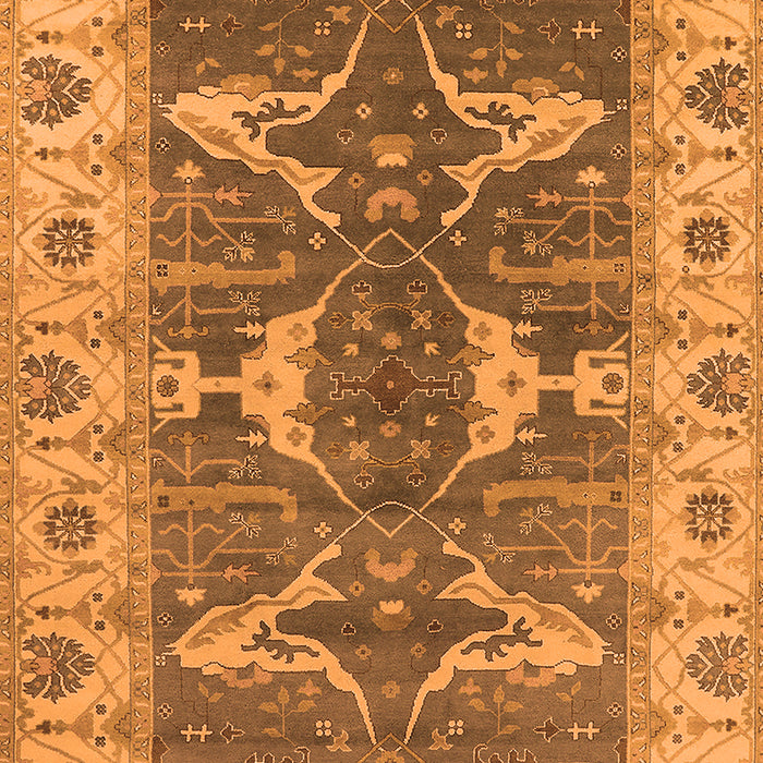 Machine Washable Oriental Orange Industrial Area Rugs, wshurb1674org