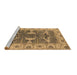 Sideview of Machine Washable Oriental Brown Industrial Rug, wshurb1674brn