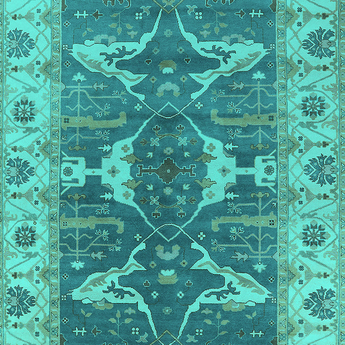 Oriental Turquoise Industrial Rug, urb1674turq