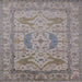 Square Mid-Century Modern Sandstone Brown Oriental Rug, urb1675