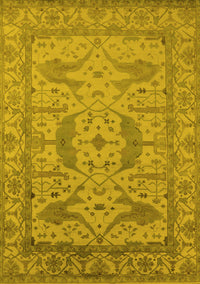 Oriental Yellow Industrial Rug, urb1675yw