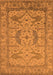 Machine Washable Oriental Orange Industrial Area Rugs, wshurb1675org