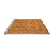 Sideview of Machine Washable Oriental Orange Industrial Area Rugs, wshurb1675org