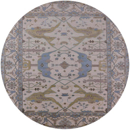 Round Machine Washable Industrial Modern Sandstone Brown Rug, wshurb1675