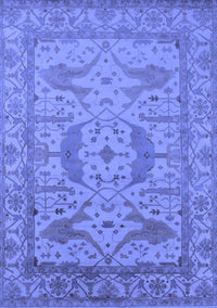 Oriental Blue Industrial Rug, urb1675blu