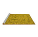 Sideview of Machine Washable Oriental Yellow Industrial Rug, wshurb1675yw