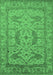 Oriental Emerald Green Industrial Rug, urb1675emgrn