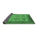 Sideview of Oriental Emerald Green Industrial Rug, urb1676emgrn